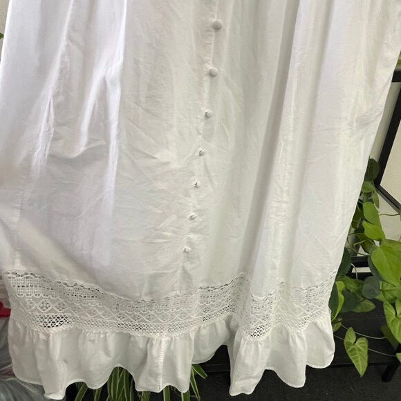 Torrid Delicate White Button Dress - Size 1X - Picture 5 of 7